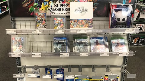 Nintendo Switch 'Super Smash Bros. Ultimate' Endcap Rack