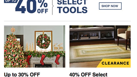 Lowe's 'Giftables' Email 