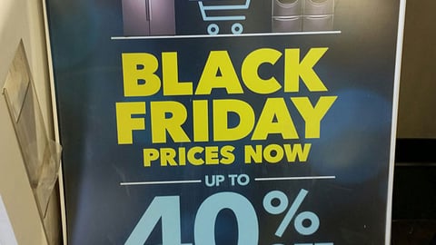 Best Buy 'Black Friday Prices Now' A-Board