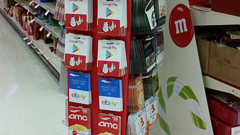 Target Holiday Gift Card Floorstand