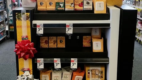 Burt's Bees 'Warmest Wishes' Endcap Display
