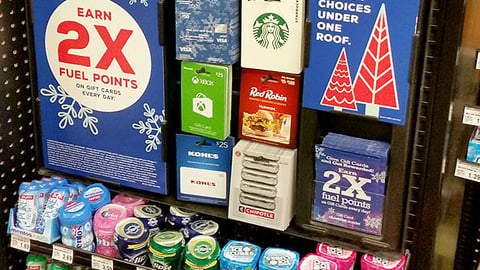 QFC ''Tis the Season for Gift Cards' Checkout Endcap