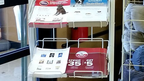 PetSmart 'Holiday Bonus Bucks' Rack Sign