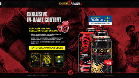 Rockstar 'Gears of War 4' Walmart Web Page