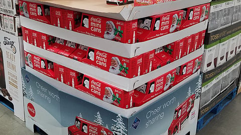 Coca-Cola Sam's Club 'Holiday Truck' Pallet Display