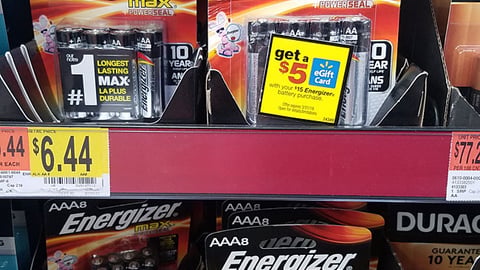 Energizer Walmart Incentive Packaging