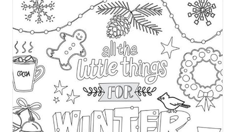CVS 'Winter Coloring Sheet' Twitter Update