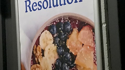 Whole Foods 'Feed Your Resolution' Framed Sign