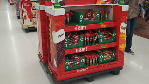 Hershey Walmart Holiday Pallet Display