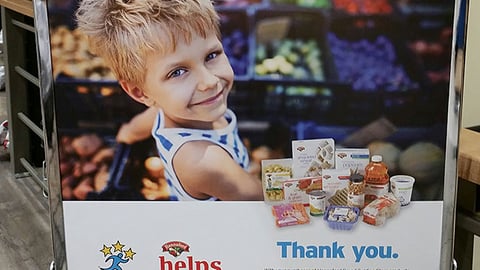 Hannaford 'Thank You' Rack Sign