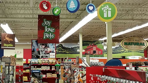 Petco 'Joy Love Pets' Ceiling Signs