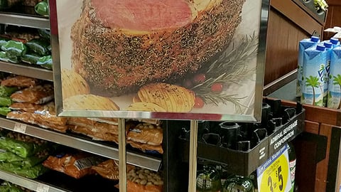 Smith's 'Holiday Tradition' Stanchion Sign