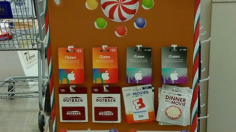 Food Lion 'Sweet Holiday Gift Cards' Floorstand