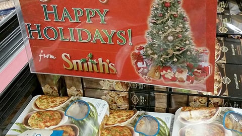 Smith's 'Happy Holidays' Cooler Header