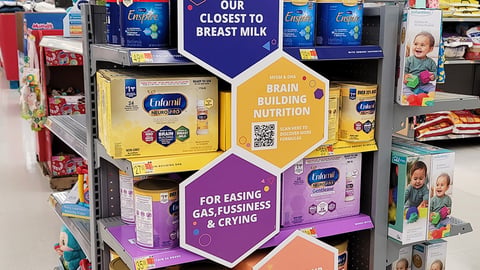 Walmart Enfamil 'Your Baby's Perfect Formula' Four-Way Display