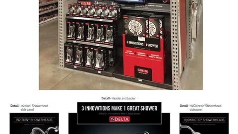 Delta Innovation Endcap at Lowe's
