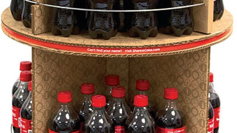 Share a Coke Contour Bottle Display