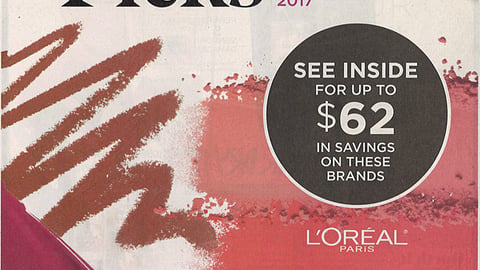 L'Oreal 'The Beauty Picks' FSI Cover