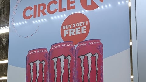 Circle K Monster Energy Ultra Punk Punch Window Poster