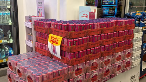 Circle K Monster Energy Ultra Punk Punch Pallet Display