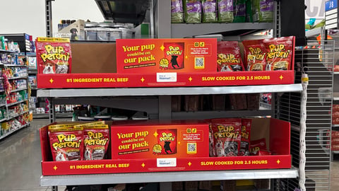 Pup-Peroni Walmart 'Your Pup Could Be on Our Pack' Endcap