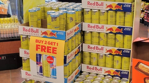 Red Bull 'Bright Summer Ahead?' Floorstand