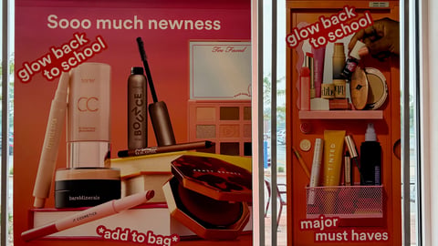 Ulta 'Glow Back to School' Stanchion Signs