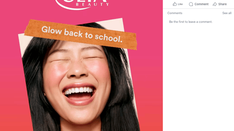 Ulta 'Glow Back to School' Facebook Update