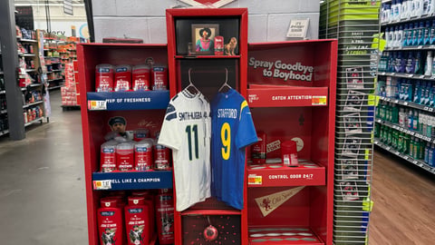 Old Spice 'Lock In 24/7 Game Day Fresh' Endcap Display