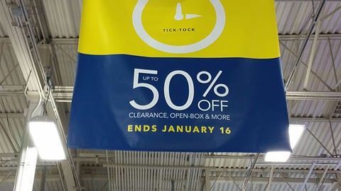 Best Buy Outlet Event Ceiling Banner