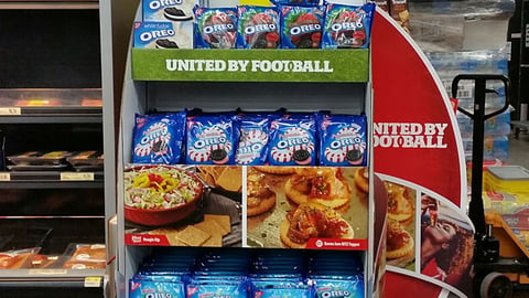 Nabisco 'United by Football' Floorstand