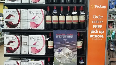 Walmart Wine Endcap