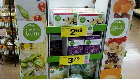 Simple Truth 'Putting Simple Within Reach' Pallet Display