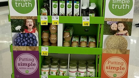 Simple Truth 'Putting Simple Within Reach' Pallet Display