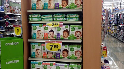 Simple Truth Diapers Endcap