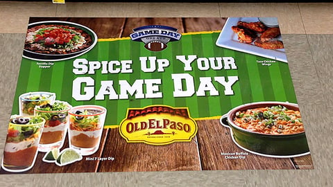 Old El Paso Smith's 'Spice Up Your Game Day' Floor Cling