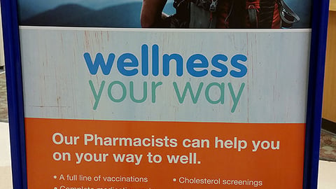 Kroger 'Wellness Your Way' Stanchion Sign