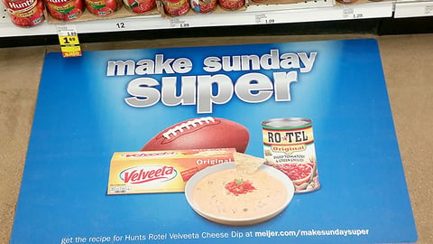 Meijer 'Make Sunday Super' Floor Cling
