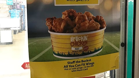 Winn-Dixie 'Stuff the Bucket' Window Poster