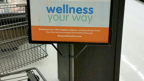 Fry's 'Wellness Your Way' Stanchion Sign