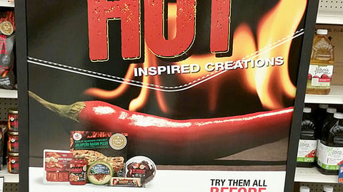 Limited Time Originals 'Hot' Stanchion Sign