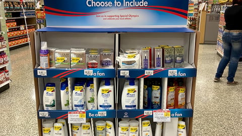 Publix P&G 'Be A Fan' Four-Way Pallet Display