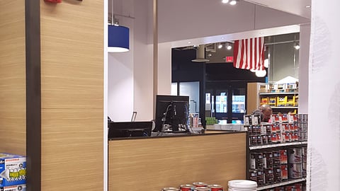 Lowe's Paint Counter