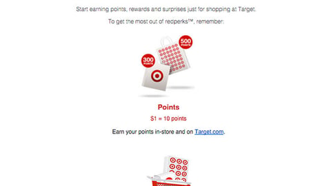 Target REDperks 'For Android' Email