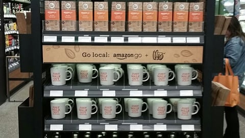 Amazon Go 'Exclusives' Theo Chocolate Endcap