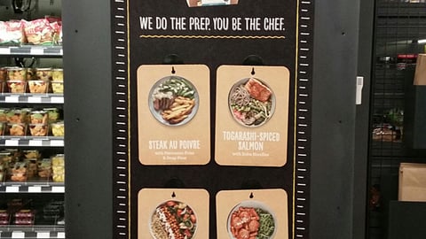 Amazon Go 'Meal Kits' Wall Sign