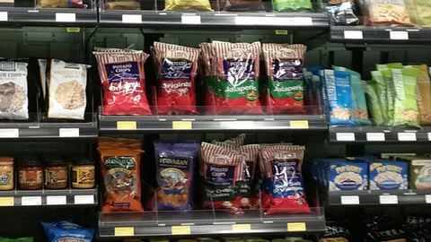 Amazon Go 'Chips, Popcorn & Pretzels' In-Line Display