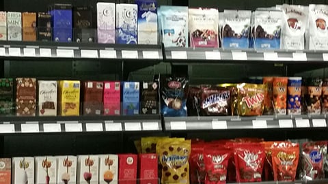 Amazon Go 'Candy & Cookies' In-Line Display