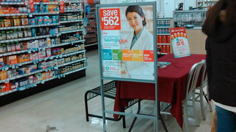 Kmart ‘Pharmacy Savings Plus’ Stanchion Sign