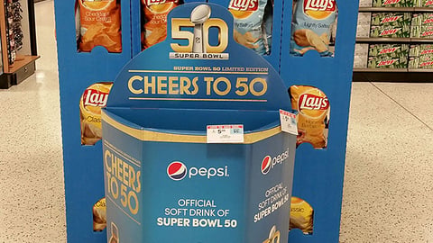 Pepsi 'Cheers to 50' Dump Bin